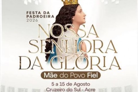 Novenário em honra a Nossa Senhora da Glória tem início nesta quarta-feira (5) em Cruzeiro do Sul